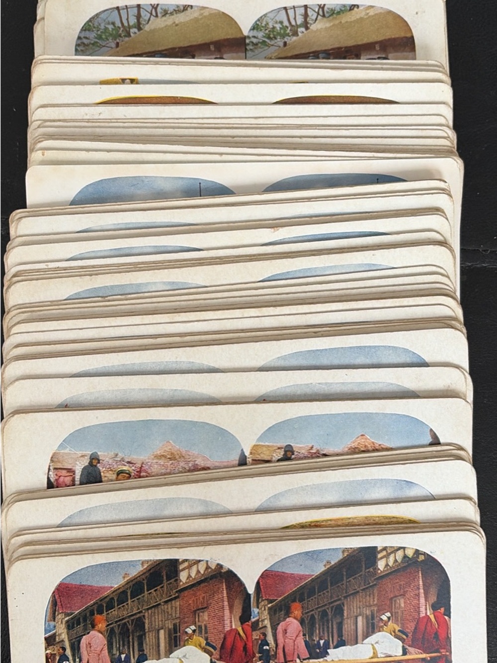 Vintage 1905 T.W. Ingersoll Russo-Japanese War Stereoview Cards Collection